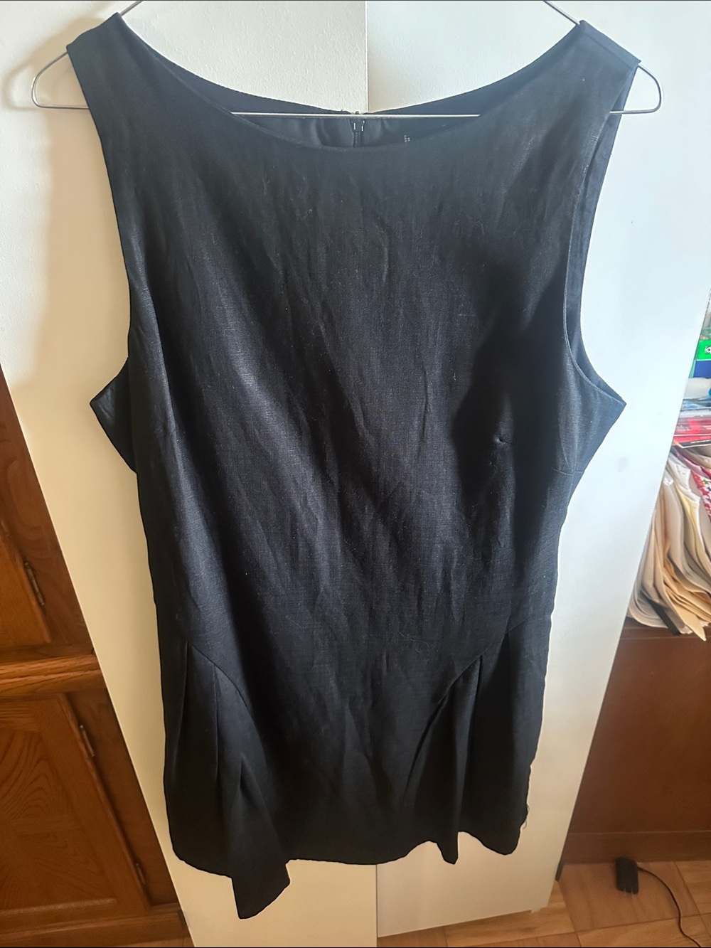 Mango Sleek Black Sleeveless Midi Dress